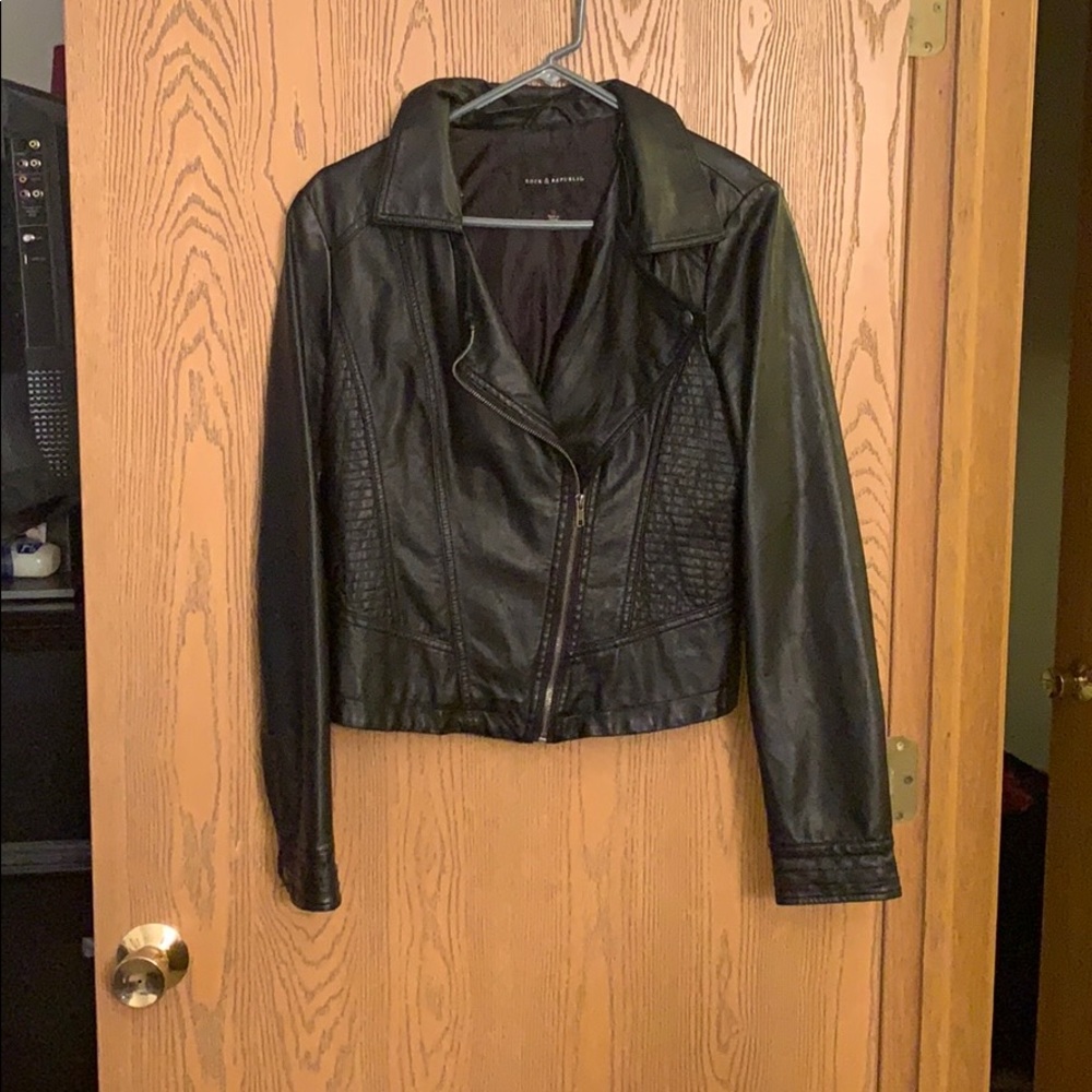 Leather jacket black